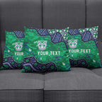 Personalized Newcastle Knights Pillow Cover Aboriginal Pattern with Graffiti Style Design
