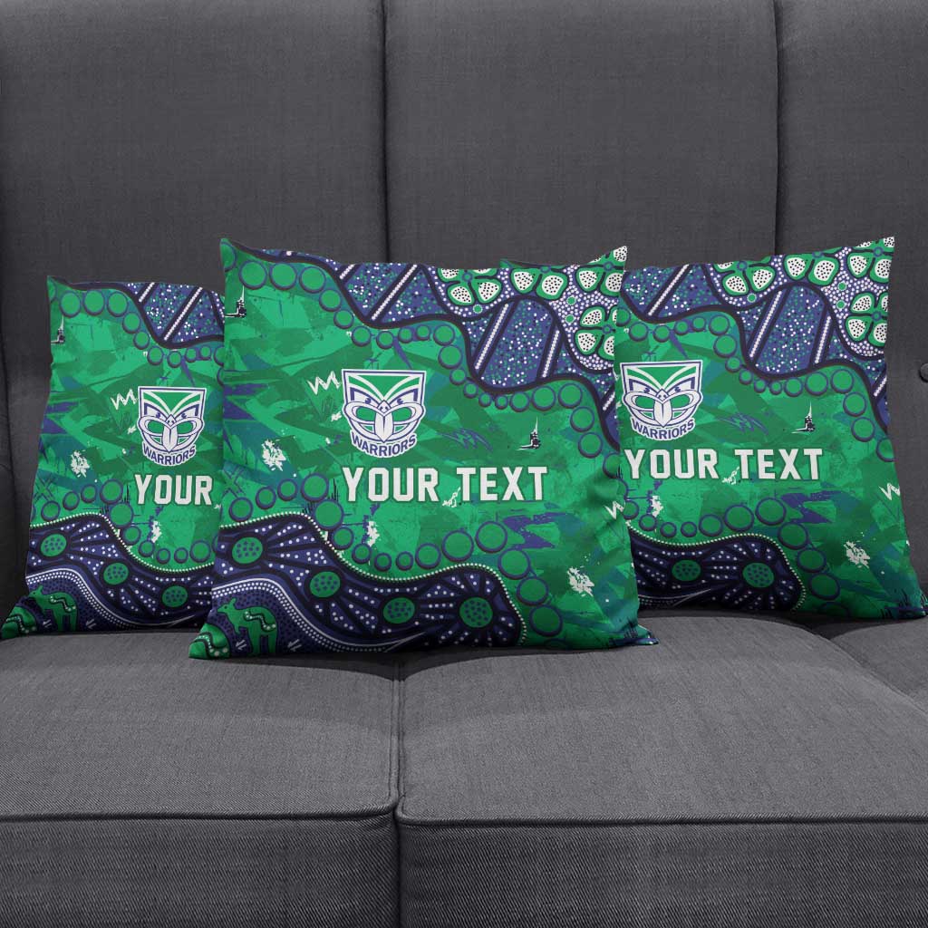 Personalized Newcastle Knights Pillow Cover Aboriginal Pattern with Graffiti Style Design