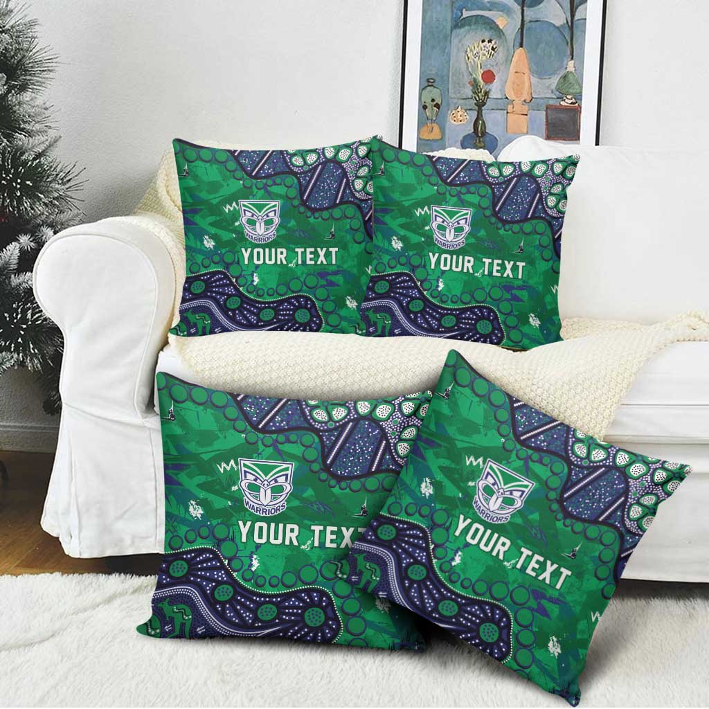 Personalized Newcastle Knights Pillow Cover Aboriginal Pattern with Graffiti Style Design