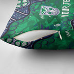 Personalized Newcastle Knights Pillow Cover Aboriginal Pattern with Graffiti Style Design