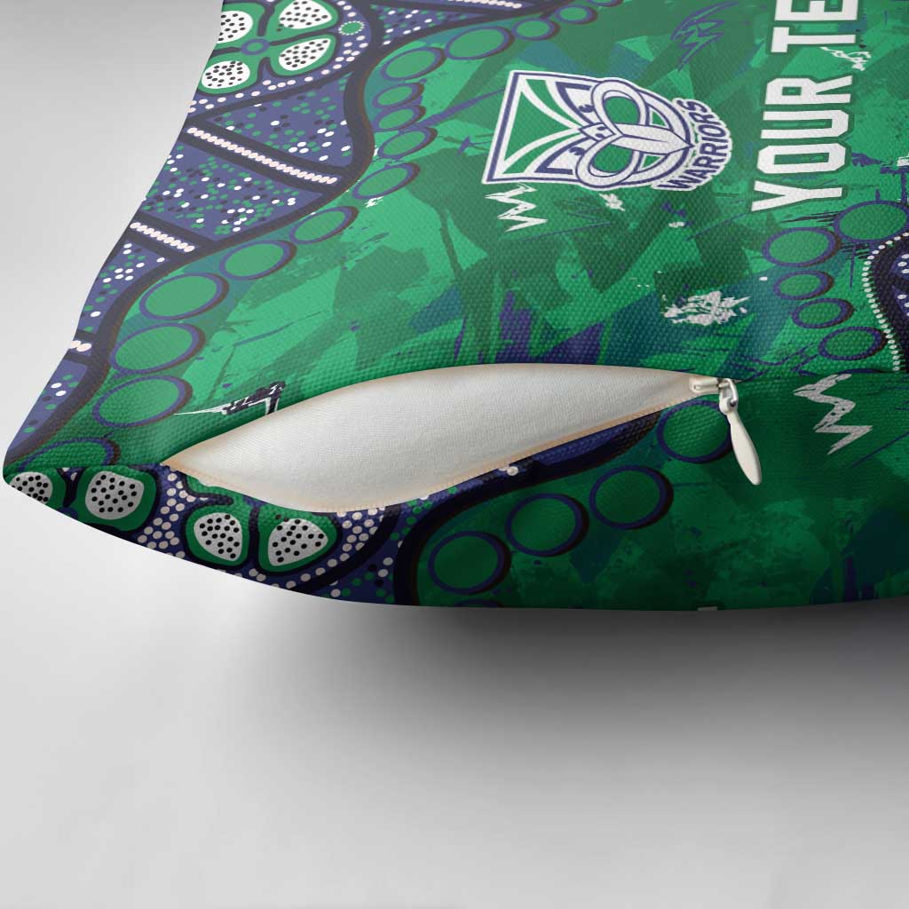 Personalized Newcastle Knights Pillow Cover Aboriginal Pattern with Graffiti Style Design