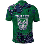 Personalized Newcastle Knights Polo Shirt Aboriginal Pattern with Graffiti Style Design