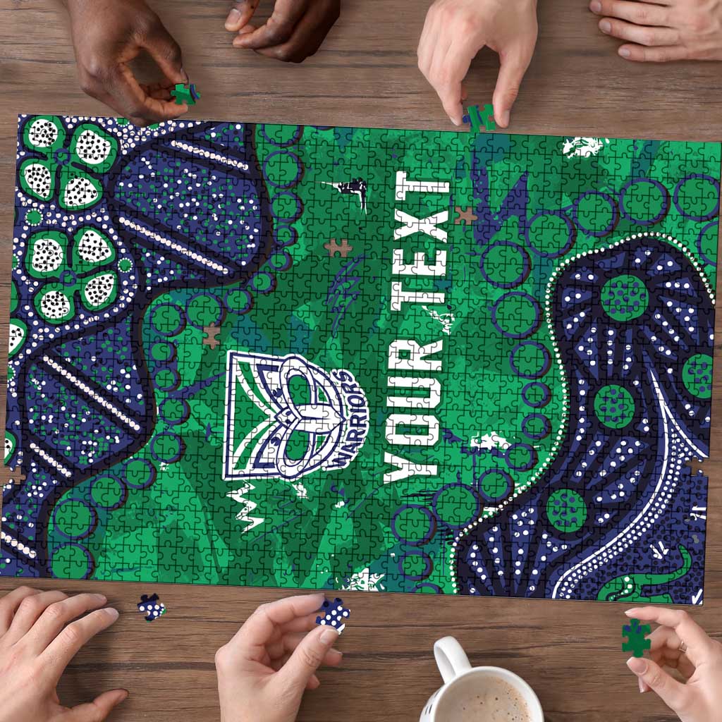 Personalized Newcastle Knights Puzzle Aboriginal Pattern with Graffiti Style Design