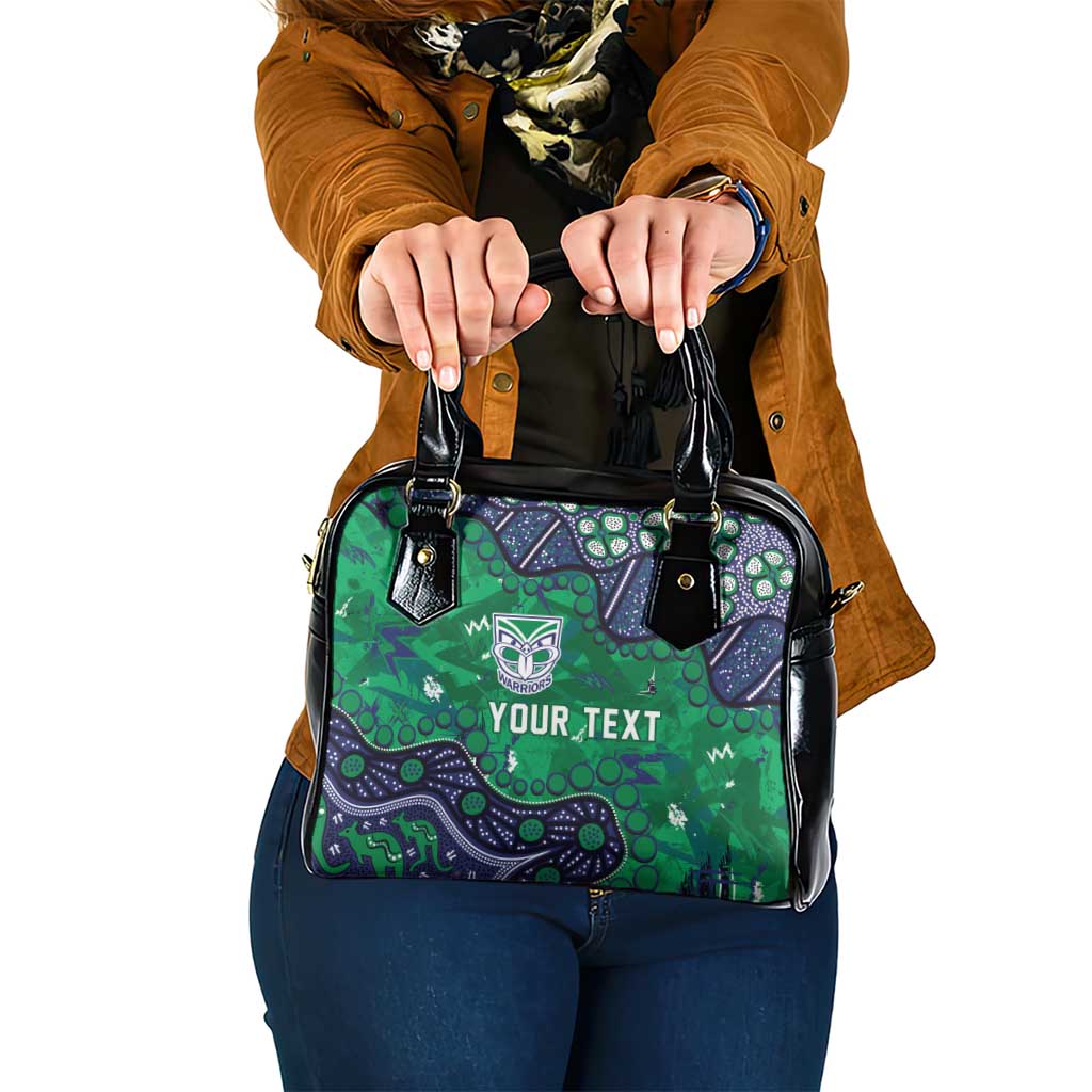 Personalized Newcastle Knights Shoulder Handbag Aboriginal Pattern with Graffiti Style Design