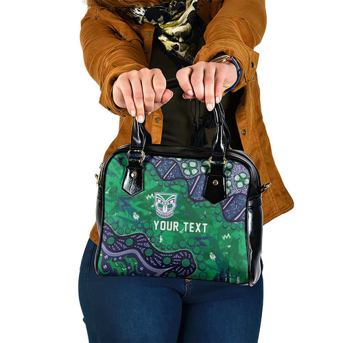Personalized Newcastle Knights Shoulder Handbag Aboriginal Pattern with Graffiti Style Design