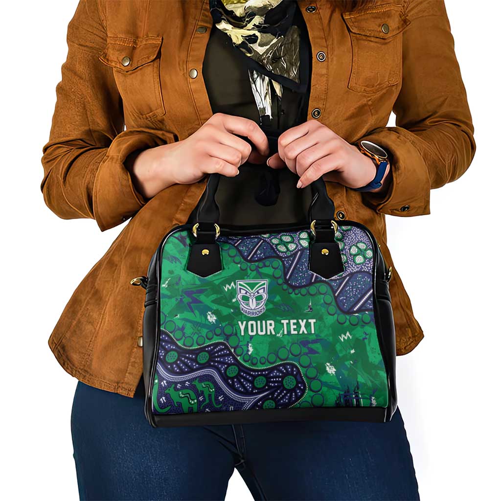 Personalized Newcastle Knights Shoulder Handbag Aboriginal Pattern with Graffiti Style Design