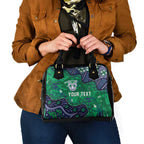 Personalized Newcastle Knights Shoulder Handbag Aboriginal Pattern with Graffiti Style Design