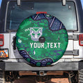 Personalized Newcastle Knights Spare Tire Cover Aboriginal Pattern with Graffiti Style Design