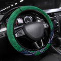 Newcastle Knights Steering Wheel Cover Aboriginal Pattern with Graffiti Style Design