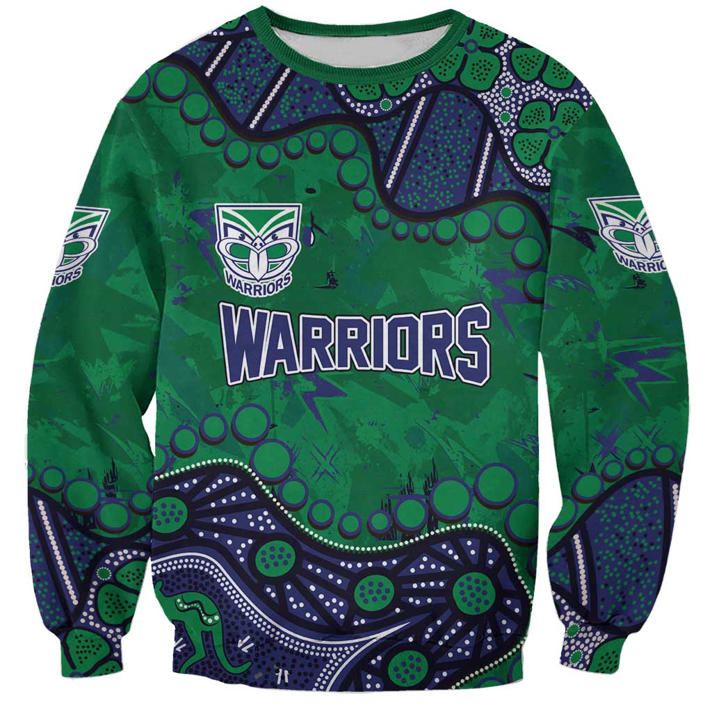 Personalized Newcastle Knights Sweatshirt Aboriginal Pattern with Graffiti Style Design