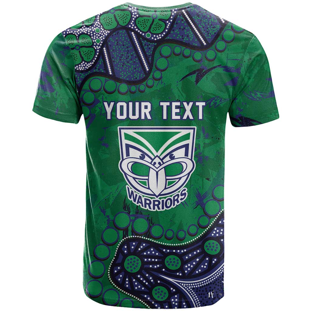 Personalized Newcastle Knights T Shirt Aboriginal Pattern with Graffiti Style Design