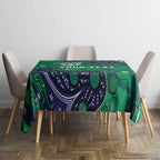Personalized Newcastle Knights Tablecloth Aboriginal Pattern with Graffiti Style Design