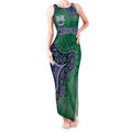Personalized Newcastle Knights Tank Maxi Dress Aboriginal Pattern with Graffiti Style Design