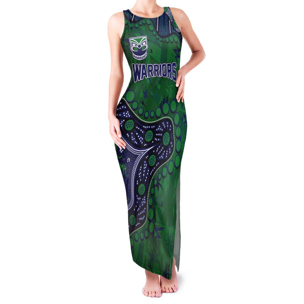 Personalized Newcastle Knights Tank Maxi Dress Aboriginal Pattern with Graffiti Style Design