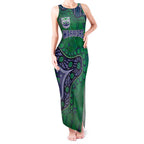 Personalized Newcastle Knights Tank Maxi Dress Aboriginal Pattern with Graffiti Style Design