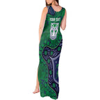 Personalized Newcastle Knights Tank Maxi Dress Aboriginal Pattern with Graffiti Style Design
