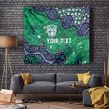 Personalized Newcastle Knights Tapestry Aboriginal Pattern with Graffiti Style Design
