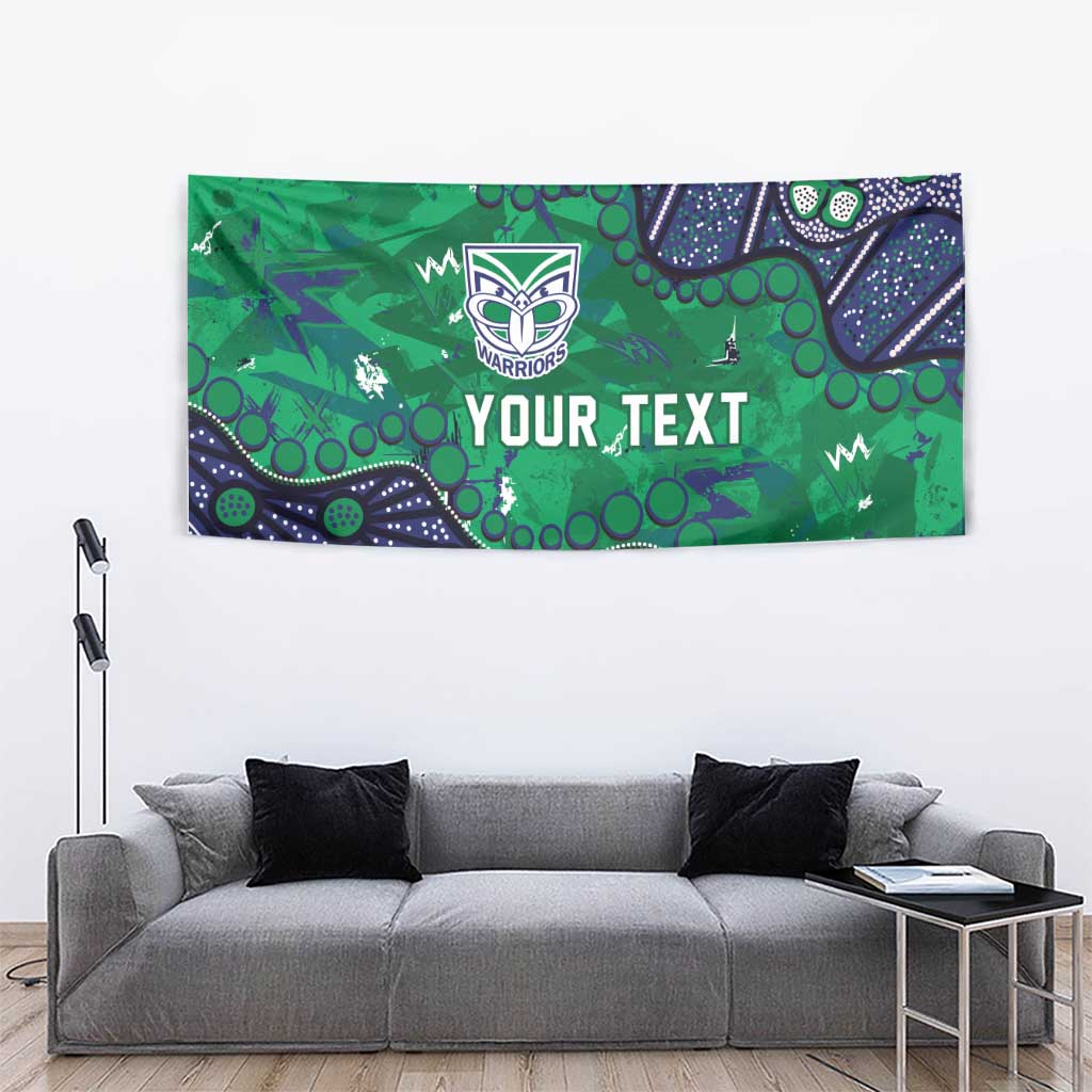 Personalized Newcastle Knights Tapestry Aboriginal Pattern with Graffiti Style Design