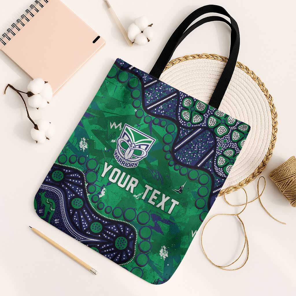 Personalized Newcastle Knights Tote Bag Aboriginal Pattern with Graffiti Style Design