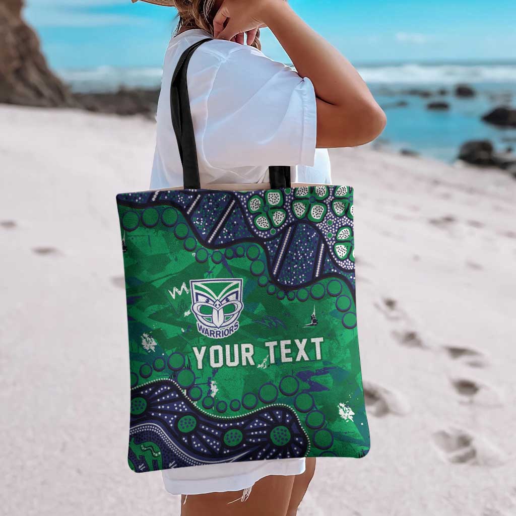 Personalized Newcastle Knights Tote Bag Aboriginal Pattern with Graffiti Style Design