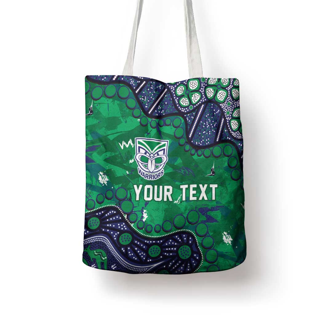 Personalized Newcastle Knights Tote Bag Aboriginal Pattern with Graffiti Style Design