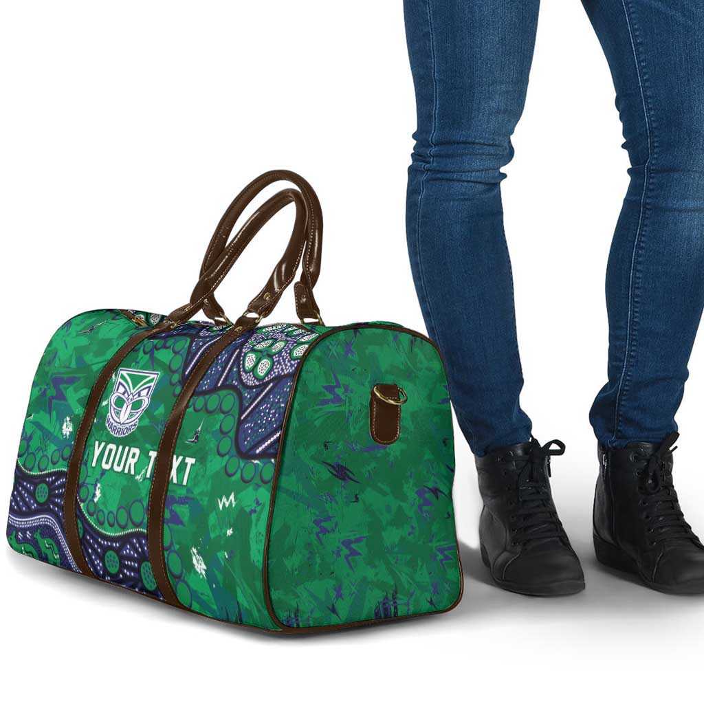 Personalized Newcastle Knights Travel Bag Aboriginal Pattern with Graffiti Style Design