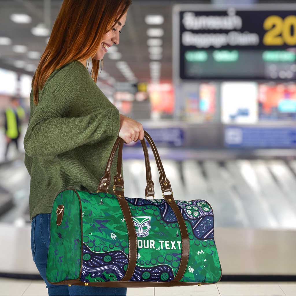 Personalized Newcastle Knights Travel Bag Aboriginal Pattern with Graffiti Style Design