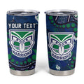 Personalized Newcastle Knights Tumbler Cup Aboriginal Pattern with Graffiti Style Design