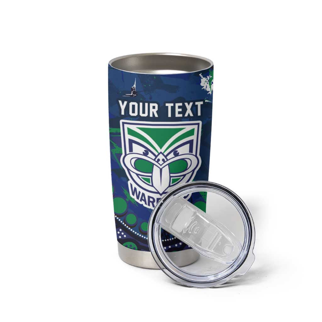 Personalized Newcastle Knights Tumbler Cup Aboriginal Pattern with Graffiti Style Design