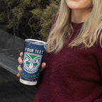 Personalized Newcastle Knights Tumbler Cup Aboriginal Pattern with Graffiti Style Design