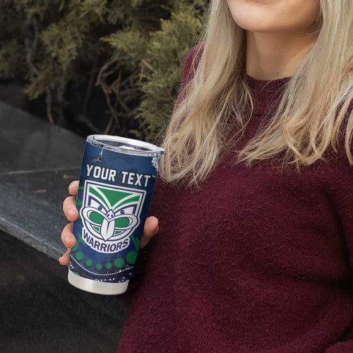 Personalized Newcastle Knights Tumbler Cup Aboriginal Pattern with Graffiti Style Design