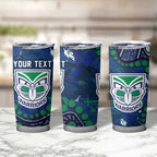 Personalized Newcastle Knights Tumbler Cup Aboriginal Pattern with Graffiti Style Design