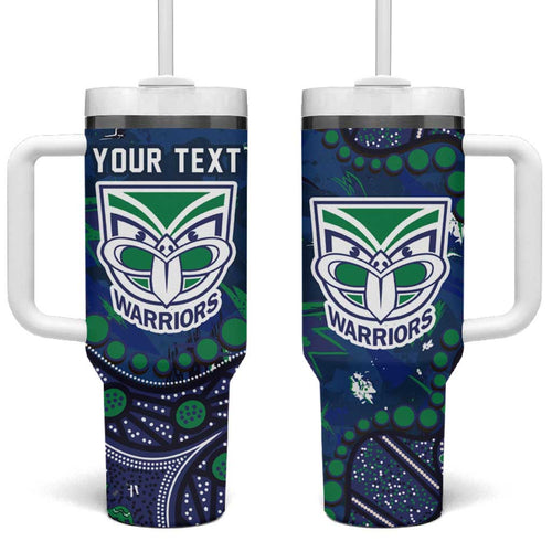 Personalized Newcastle Knights Tumbler With Handle Aboriginal Pattern with Graffiti Style Design