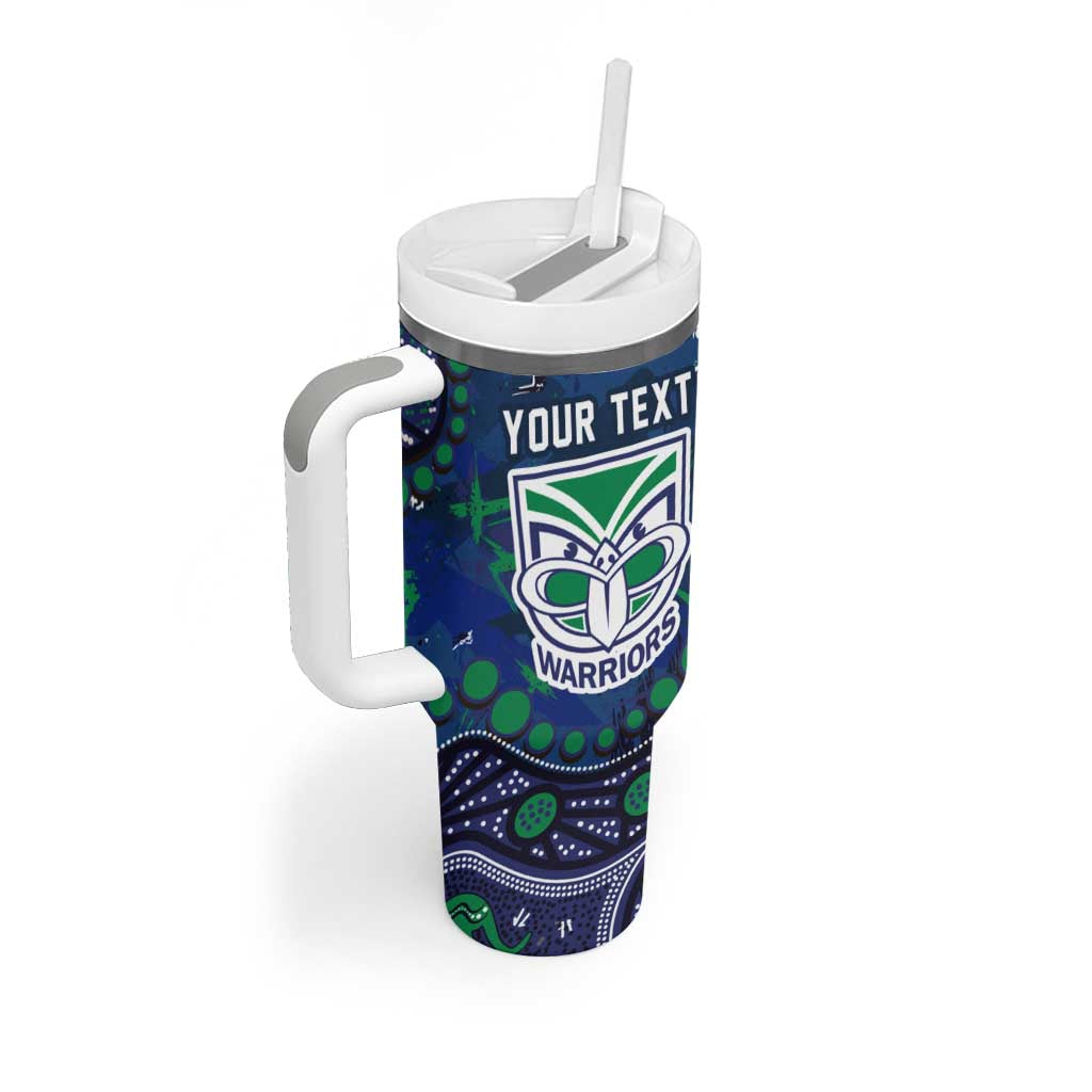 Personalized Newcastle Knights Tumbler With Handle Aboriginal Pattern with Graffiti Style Design