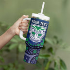 Personalized Newcastle Knights Tumbler With Handle Aboriginal Pattern with Graffiti Style Design