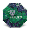 Personalized Newcastle Knights Umbrella Aboriginal Pattern with Graffiti Style Design