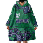 Personalized Newcastle Knights Wearable Blanket Hoodie Aboriginal Pattern with Graffiti Style Design