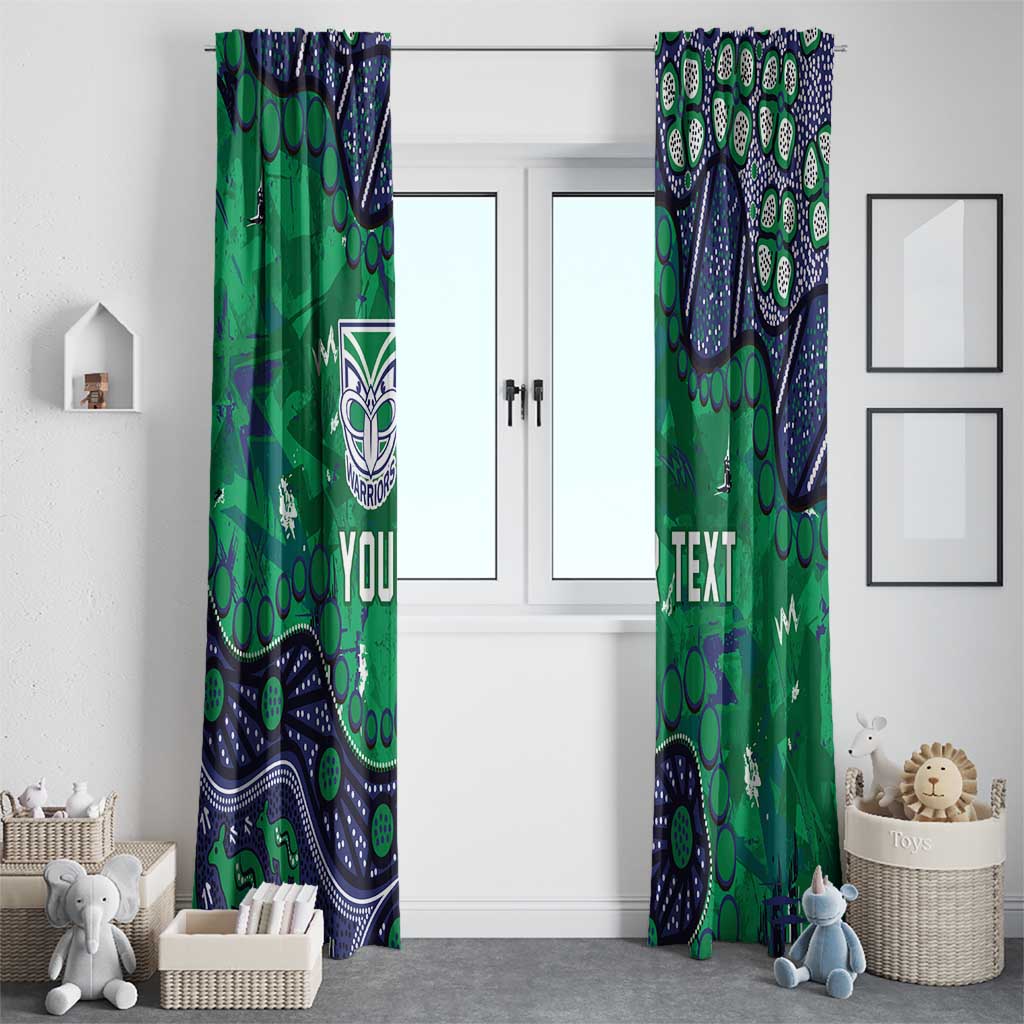 Personalized Newcastle Knights Window Curtain Aboriginal Pattern with Graffiti Style Design