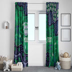 Personalized Newcastle Knights Window Curtain Aboriginal Pattern with Graffiti Style Design