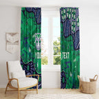 Personalized Newcastle Knights Window Curtain Aboriginal Pattern with Graffiti Style Design