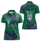 Personalized Newcastle Knights Women Polo Shirt Aboriginal Pattern with Graffiti Style Design