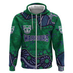 Personalized Newcastle Knights Zip Hoodie Aboriginal Pattern with Graffiti Style Design