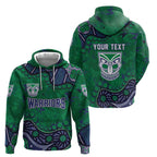 Personalized Newcastle Knights Zip Hoodie Aboriginal Pattern with Graffiti Style Design