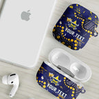 Personalized North Queensland Cowboys AirPods Case Aboriginal Pattern with Graffiti Style Design
