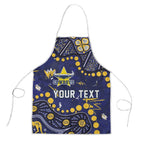 Personalized North Queensland Cowboys Apron Aboriginal Pattern with Graffiti Style Design