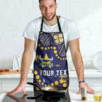 Personalized North Queensland Cowboys Apron Aboriginal Pattern with Graffiti Style Design