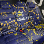 Personalized North Queensland Cowboys Back Car Seat Cover Aboriginal Pattern with Graffiti Style Design