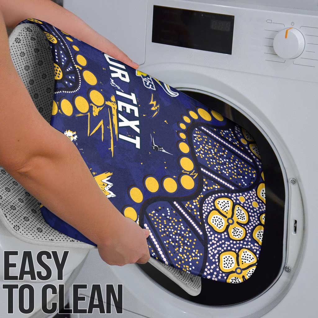 Personalized North Queensland Cowboys Bathroom Set Aboriginal Pattern with Graffiti Style Design