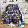 Personalized North Queensland Cowboys Blanket Aboriginal Pattern with Graffiti Style Design