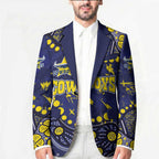 Personalized North Queensland Cowboys Blazer Aboriginal Pattern with Graffiti Style Design